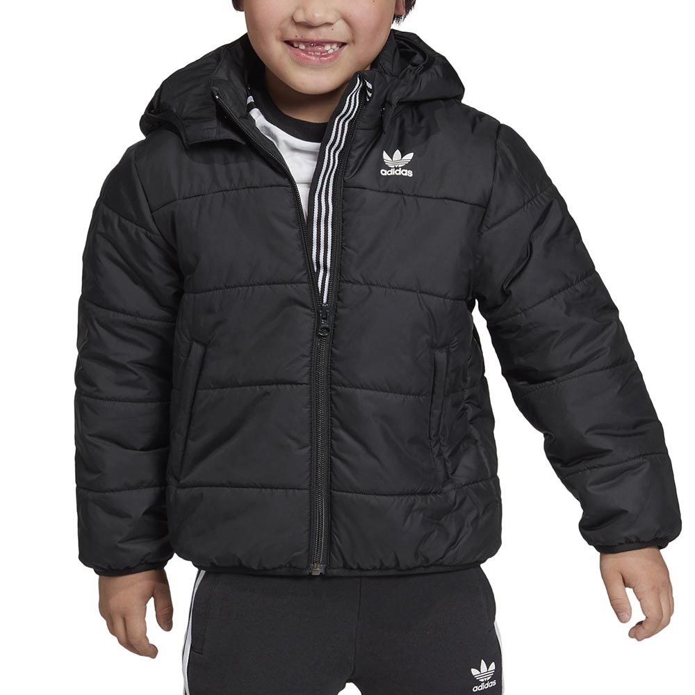 Adidas Kids jacket black / white reflective